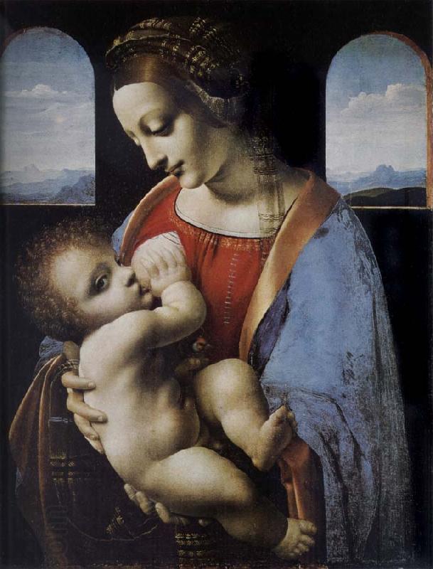 LEONARDO da Vinci Madonna and Child China oil painting art